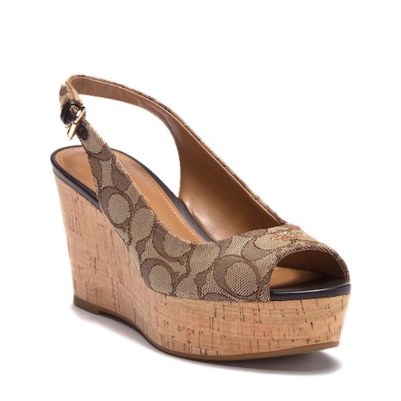 coach wedges on sale